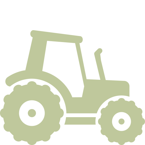 畑を耕すトラクターのアイコン
